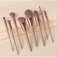 8 PCS / Set Professional Cosmetic Brush Cosmetic Suit Animal Hair Wool + Pony Hair Makeup Eye Shadow Make up Brushes Eyeliner