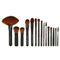 Wholesale OEM/ODM  Brush Cosmetic - 100% Synthetic Vegan Brushes Brown Makeup Brushes